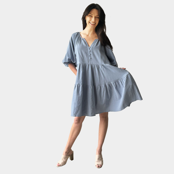 AM023051-1 SIDE POCKET DRESS