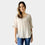 AM02496 100%LINEN SIDE POCKET TOP