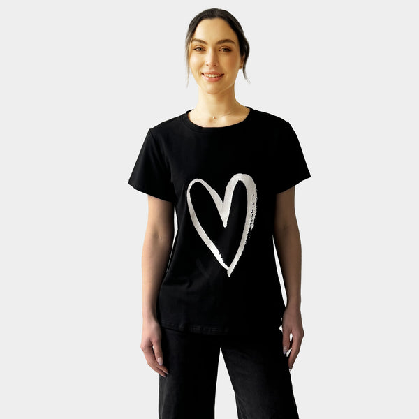 AM022191-1 PRINT LOVE HEART TEE