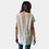 AM02415 BACK BUTTON TRIM 100%LINEN TOP