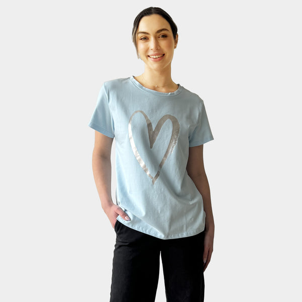 AM022191-1 PRINT LOVE HEART TEE