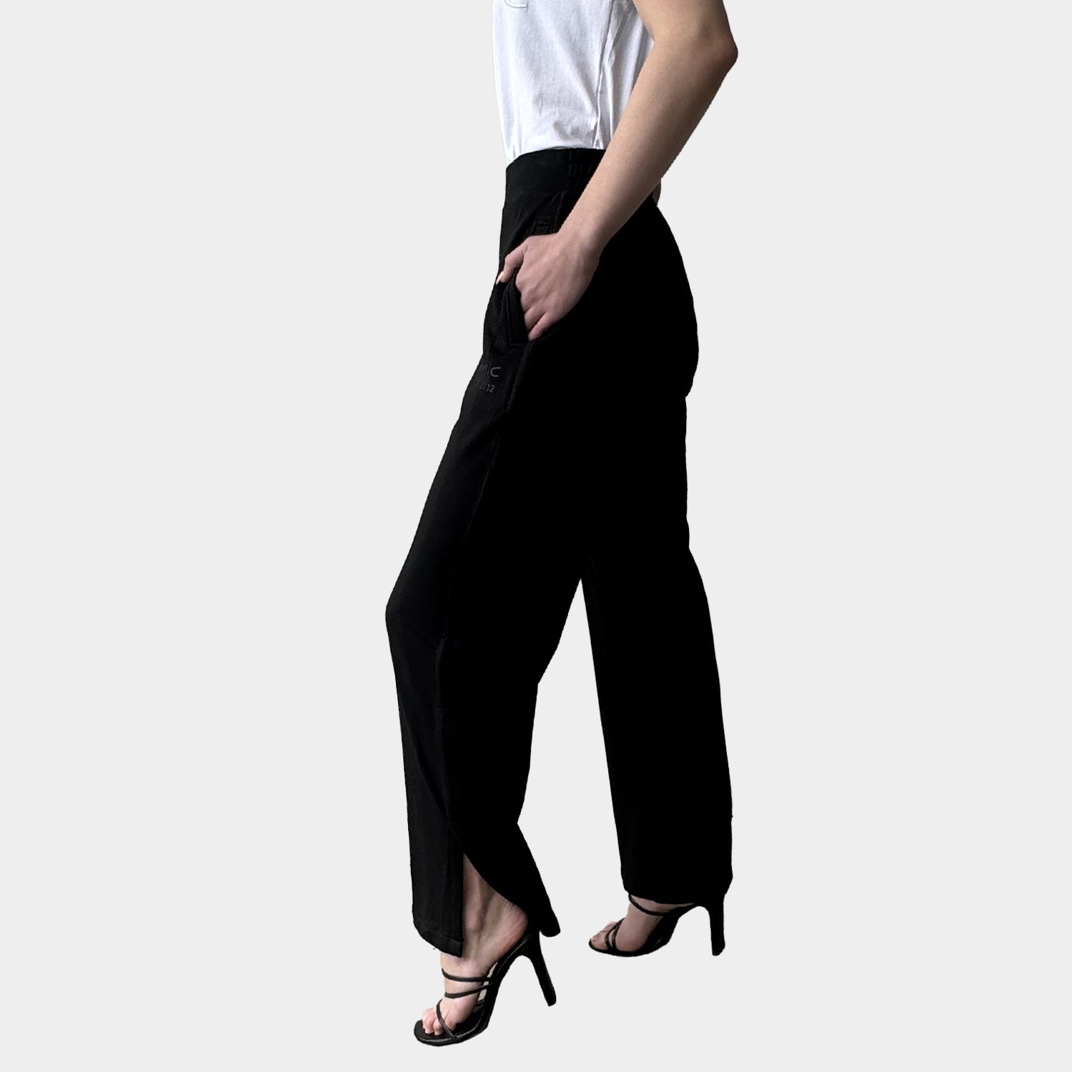 AM24031 AMYIC SIGNATURE WIDE LEG COTTON PANT