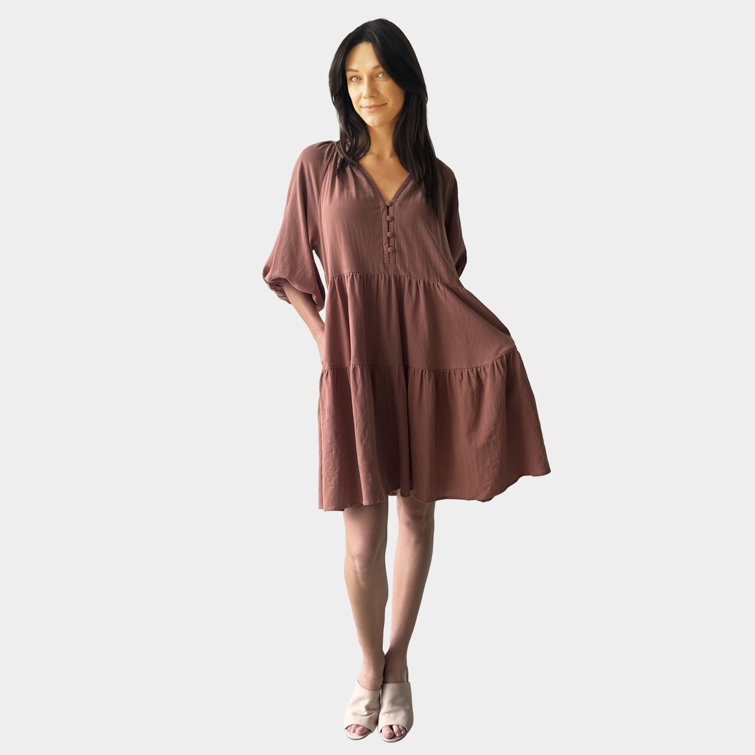 AM023051-1 SIDE POCKET DRESS