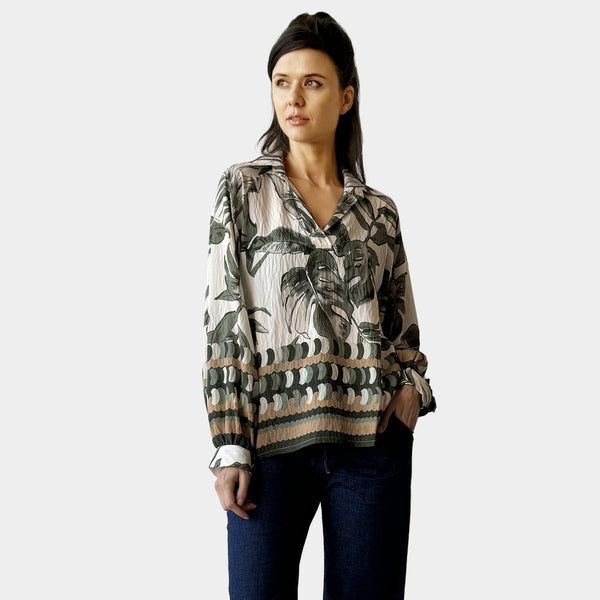 AIY80106 PRINT LOOSE TOP ITALY