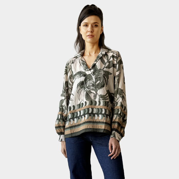 AIY80106 PRINT LOOSE TOP ITALY