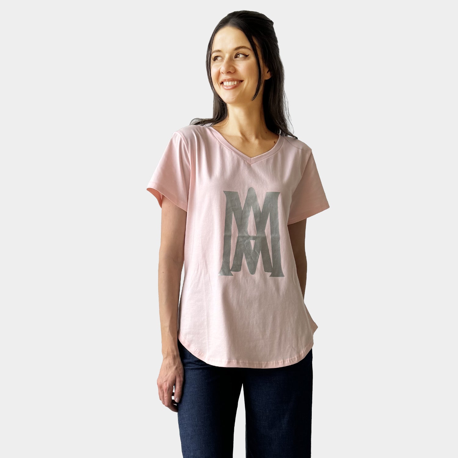 AM24057 V -NECK TEE