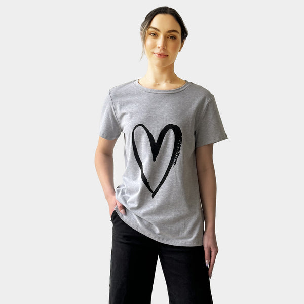 AM022191-1 PRINT LOVE HEART TEE