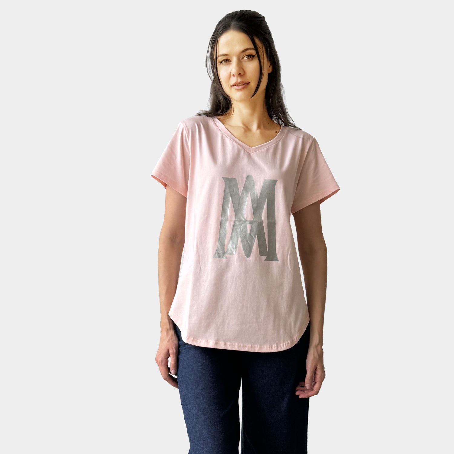 AM24057 V -NECK TEE