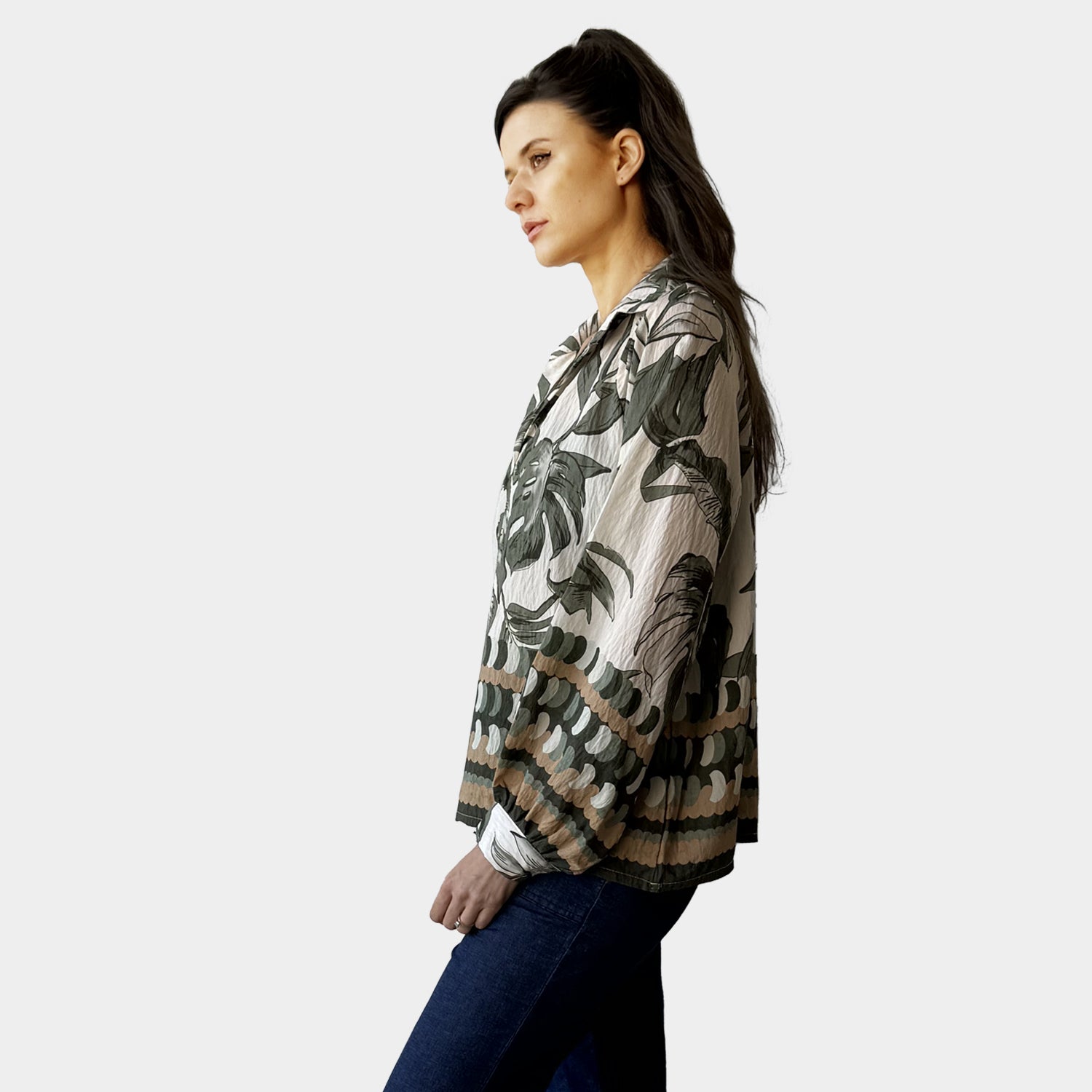 AIY80106 PRINT LOOSE TOP ITALY