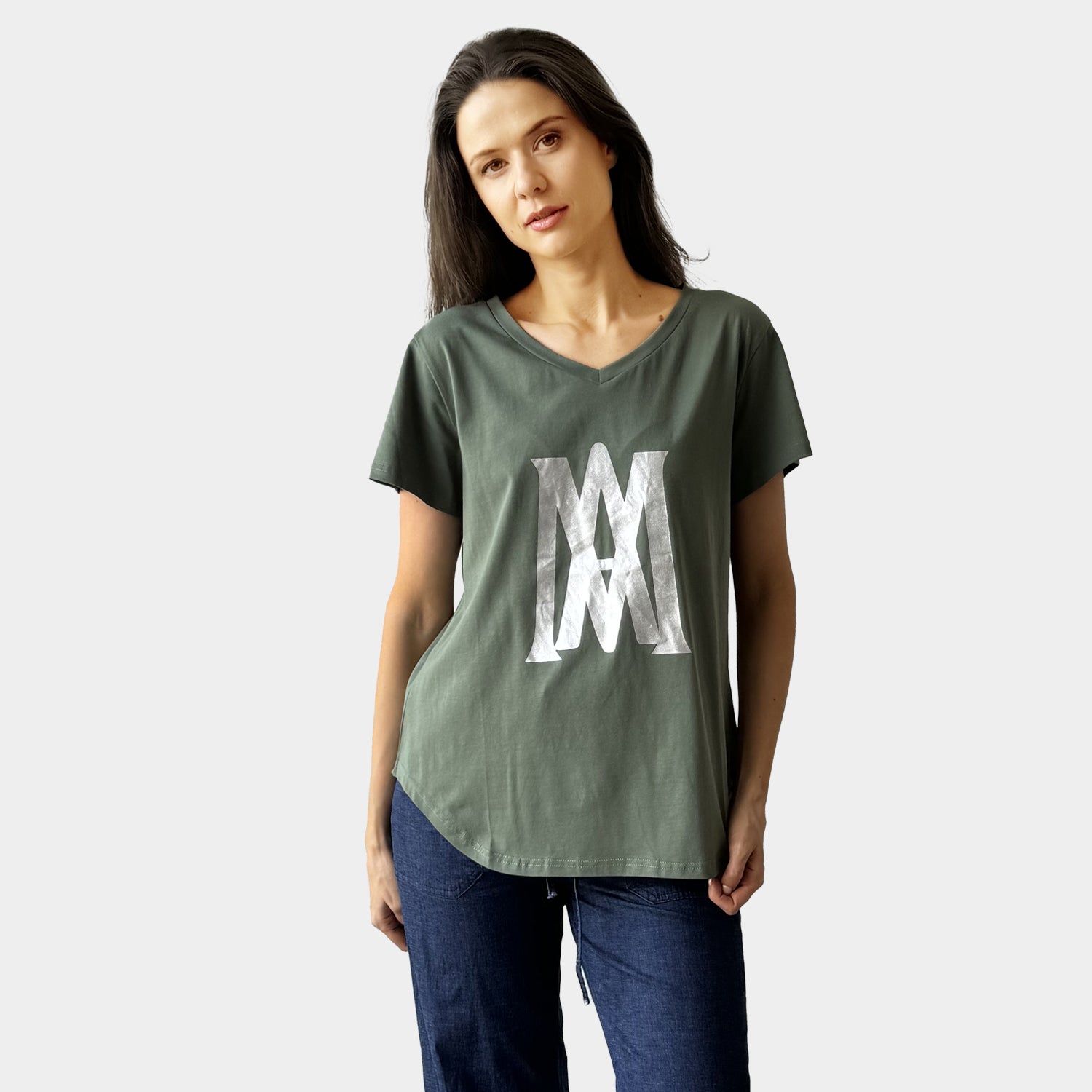 AM24057 V - NECK TEE