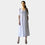 AM0221 SIDE POCKET  V NECK 100%LINEN DRESS