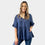 AM01191 V NECK SIDE POCKET 100%LINEN TOP