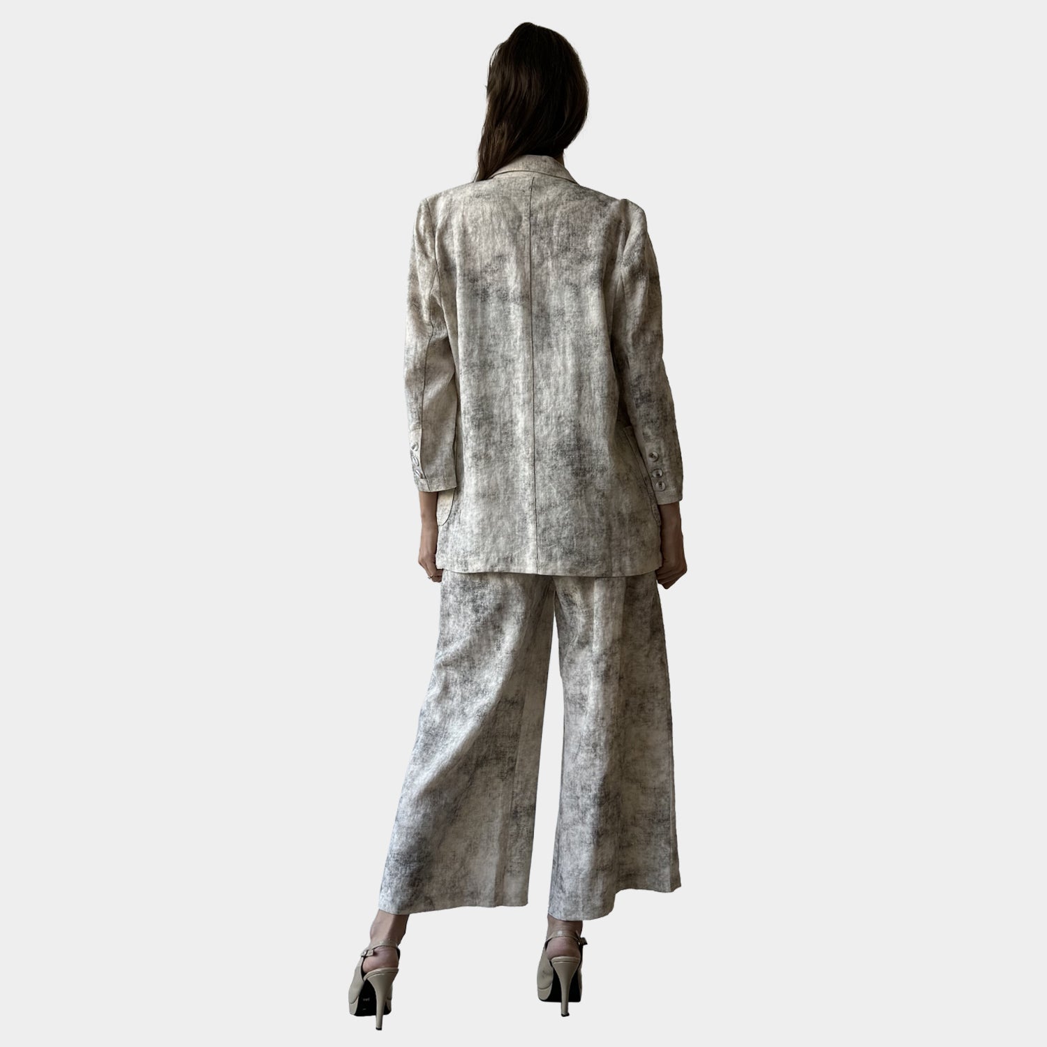 AM02346-2 100%LINEN BLAZER