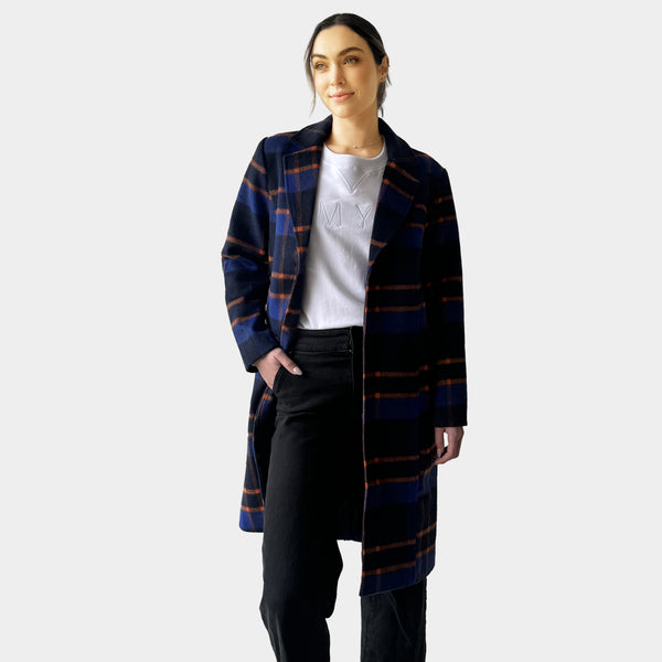 AM022184 CHECK COAT