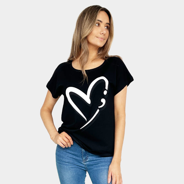 AM022200 IRREGULAR HEART TEE