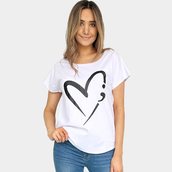 AM022200 IRREGULAR HEART TEE